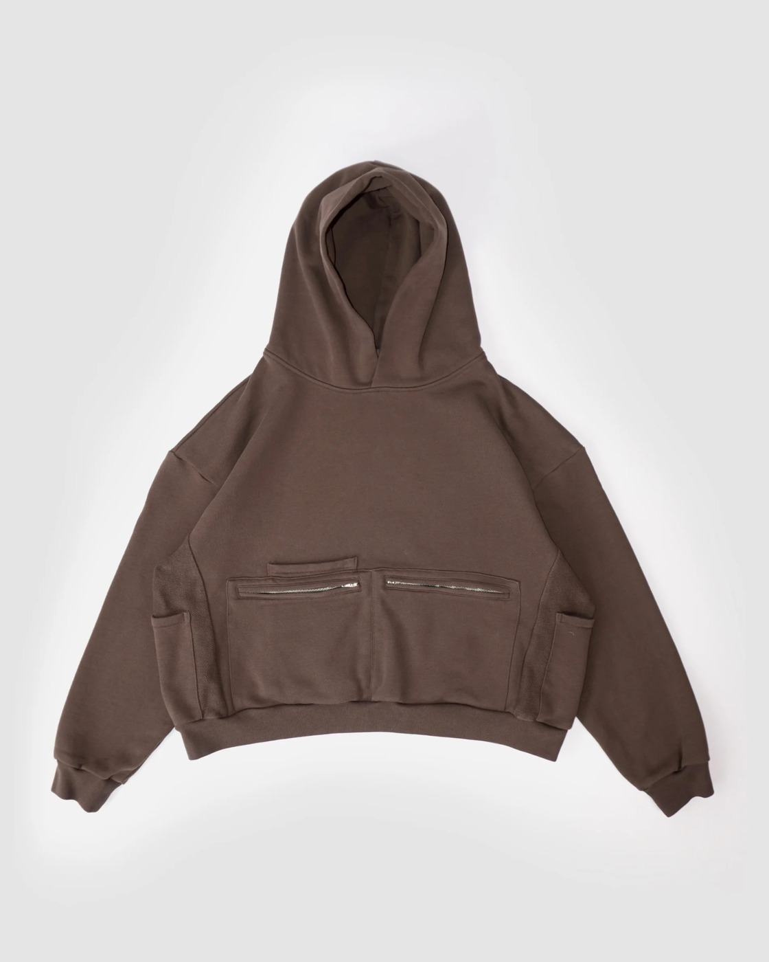 Amuletware utility hoodie, mocha