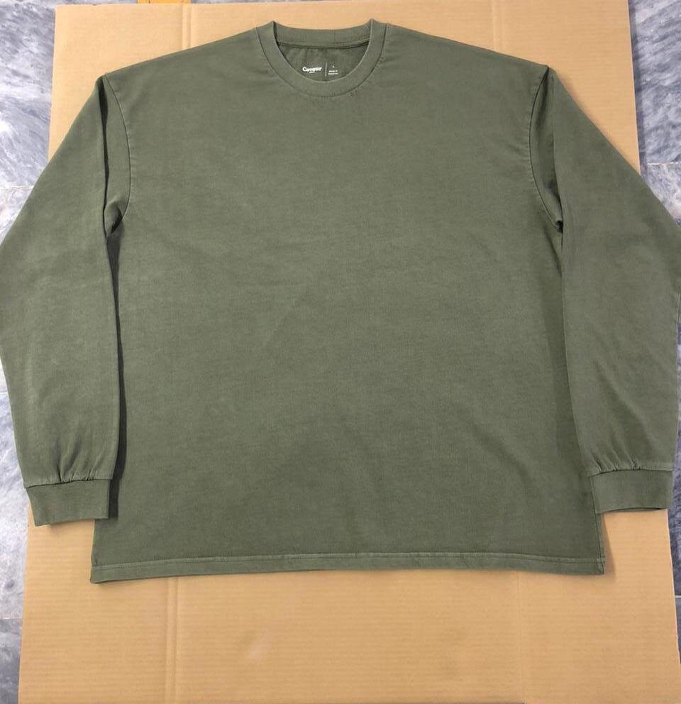 Heavyweight olive long sleeve, AFY Exports first shipment